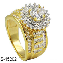 14k золото моды ювелирных изделий серебро кольцо с бриллиантом